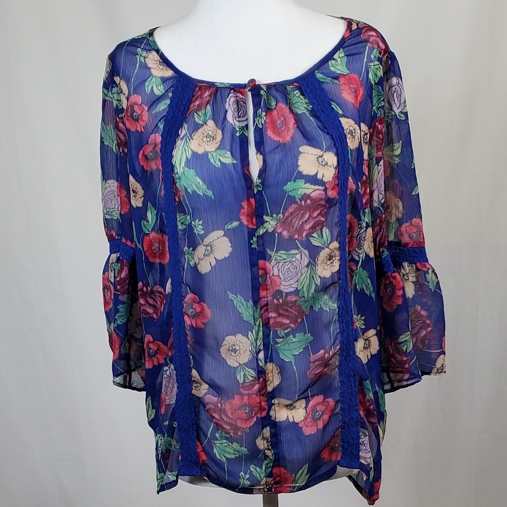 LC Lauren Conrad Sheer Blouse